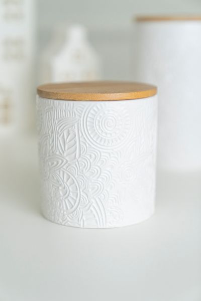 Hovedbilde Keramikkrukke m/lokk 10x10cm