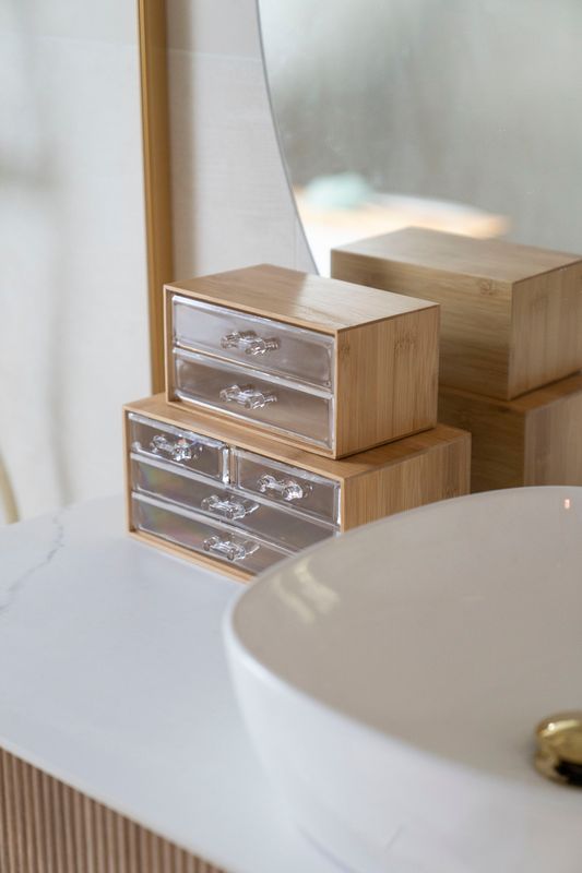 Smykkeoppbevaring Bambus - 23x15x10cm