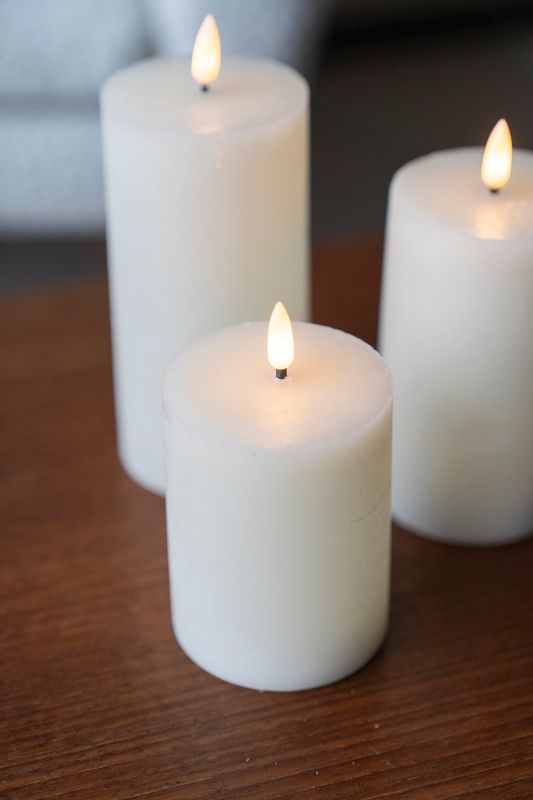 LED Lys 3pk Ivory