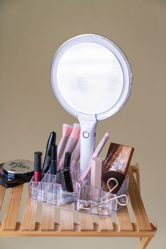 Sminkespeil m/LED lys