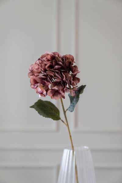 Hovedbilde Kunstig Blomst Hortensia 76cm - Mørk Rosa