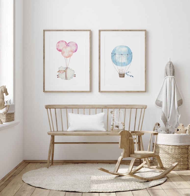 Poster - Sau med Ballonger