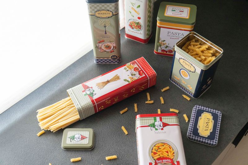 Milano Oppbevaringsboks Pasta – 9,5×7,5×H19,5cm – Grønn