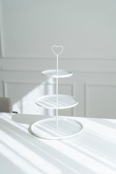 Hovedbilde Etasjefat Hjerte - Hvit