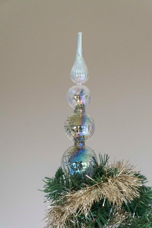Tretopper - Kjegle Iriserende 28cm