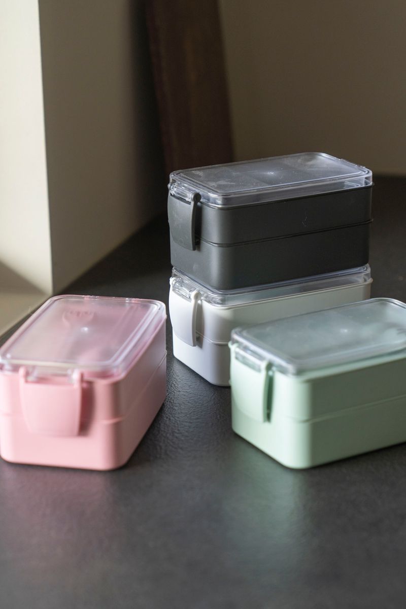 Lunsjboks m/bestikk - Beige