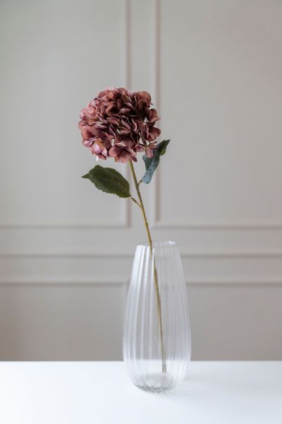 Hovedbilde Kunstig Blomst Hortensia 76cm - Mørk Rosa