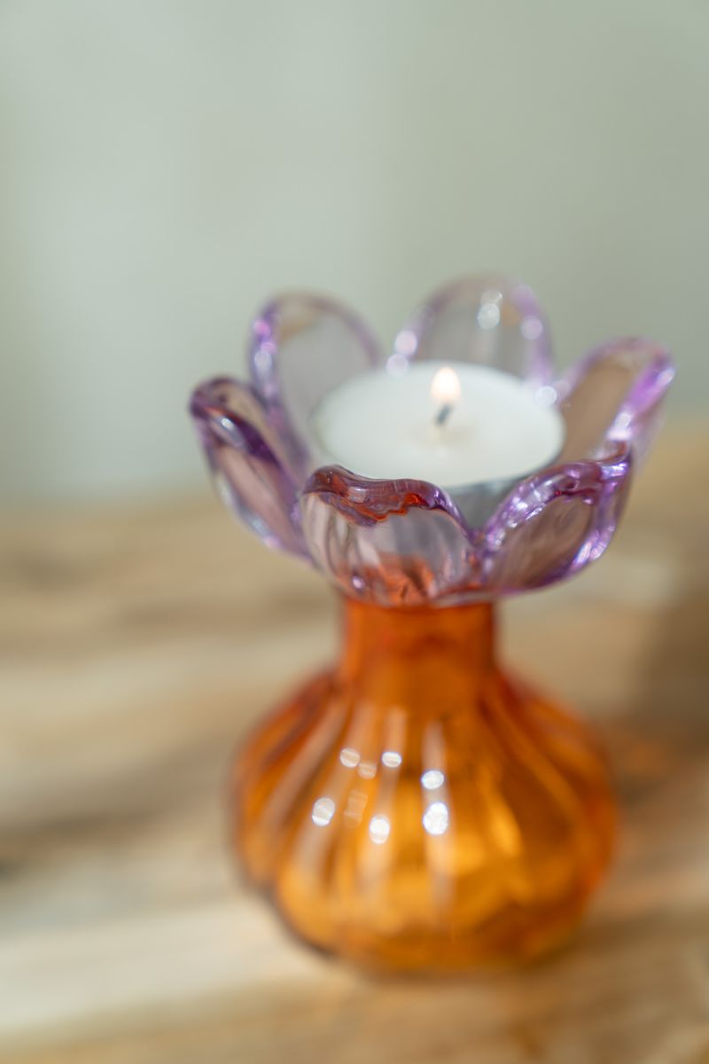Telysholder blomst – oransje