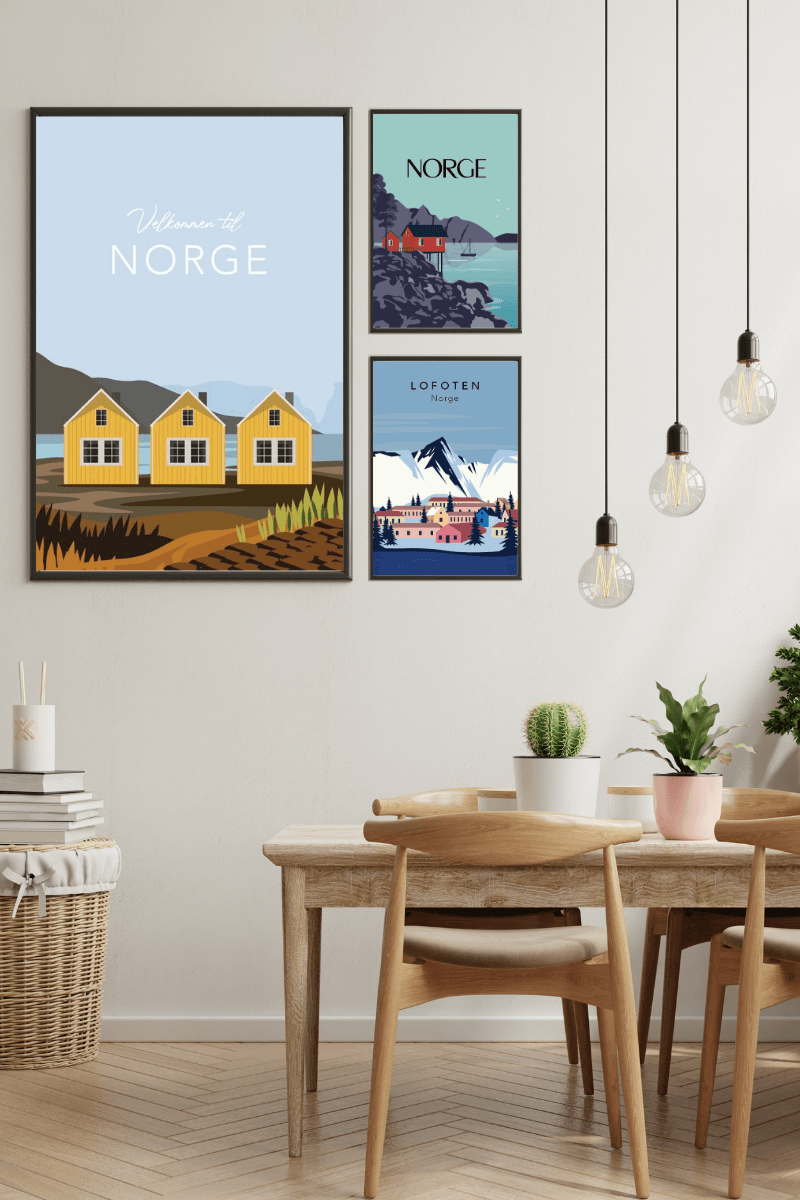 Poster - Abstrakt Norge