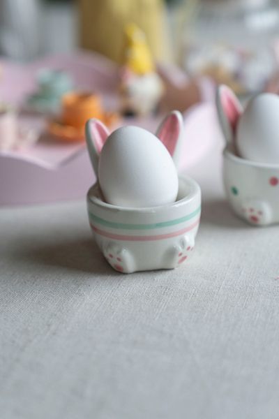 Hovedbilde Eggeglass påske – kanin – Striper