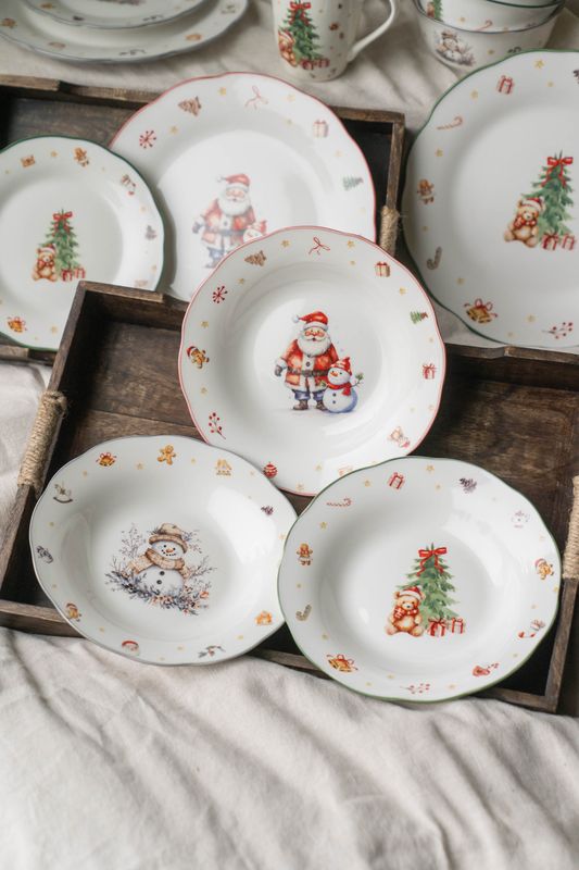 Juleminner Dyp Tallerken 22cm - Nisse