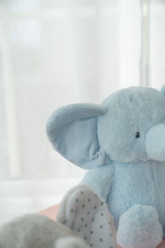 Kosedyr elefant – 38 cm – Blå