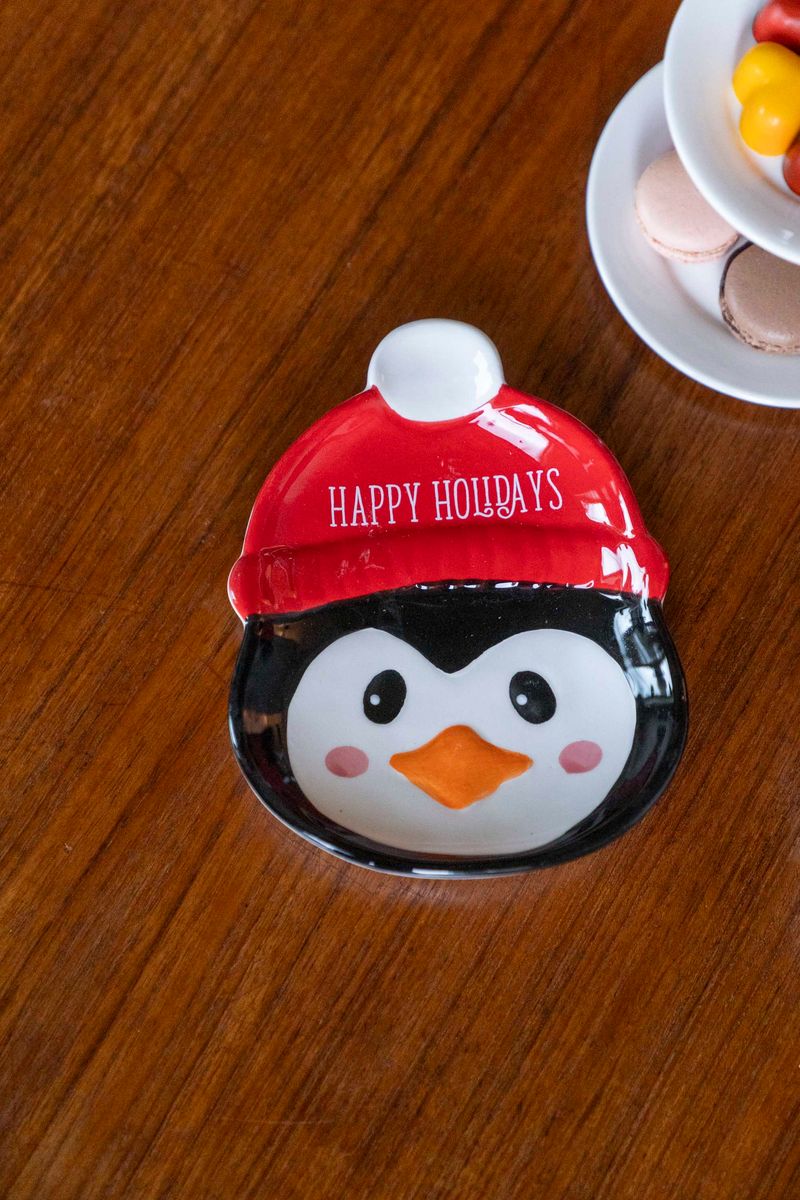 Xmas Tallerken 18,5cm - Pingvin