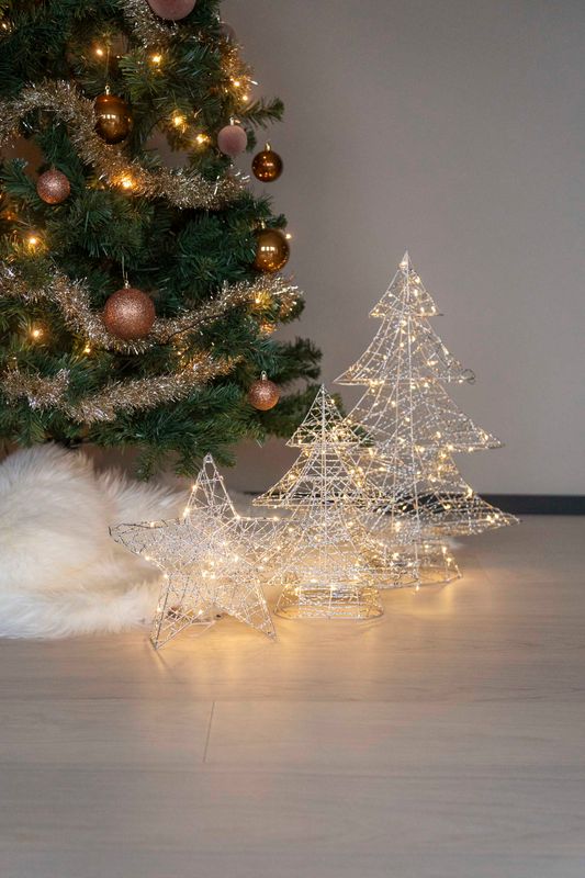 LED Tre 60cm Sølv