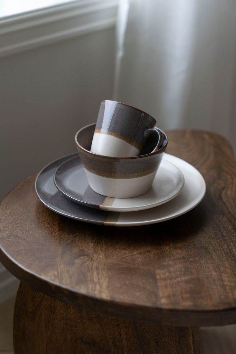 Hombre - Skål 14cm Beige/Grå