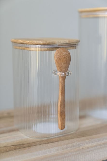 Hovedbilde Glasskrukke m/skje 1150ml