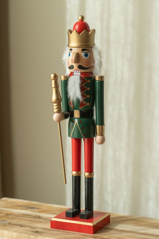 Nøtteknekker Rød/Grønn/Svart 50cm - Versjon 1
