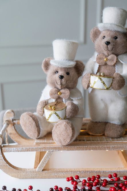 Hovedbilde Bamse m/tromme - Sittende