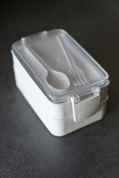 Hovedbilde Lunsjboks m/bestikk - Beige
