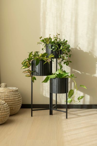 Hovedbilde Blomsterstativ m/3 nivå Svart