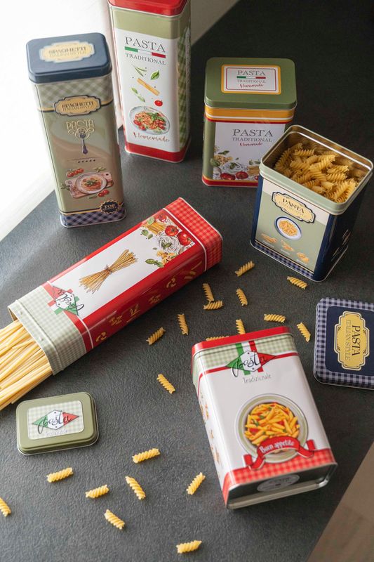 Milano Oppbevaringsboks Pasta – 9,5×7,5×H19,5cm – Grønn