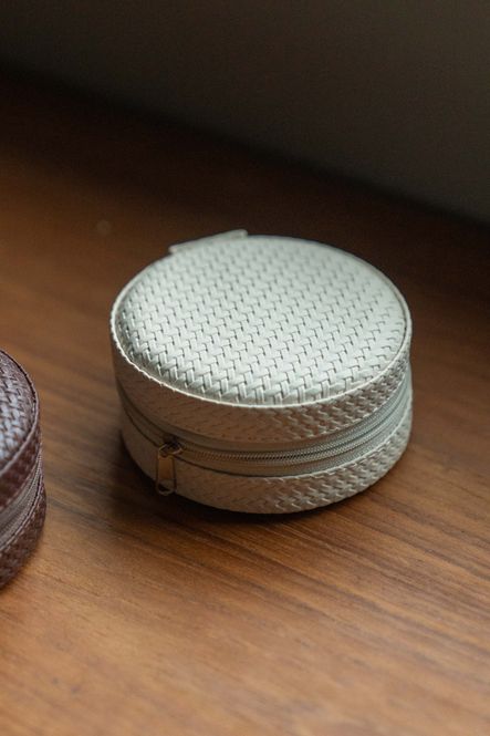 Hovedbilde Smykkeskrin 10cm - Hvit Rund