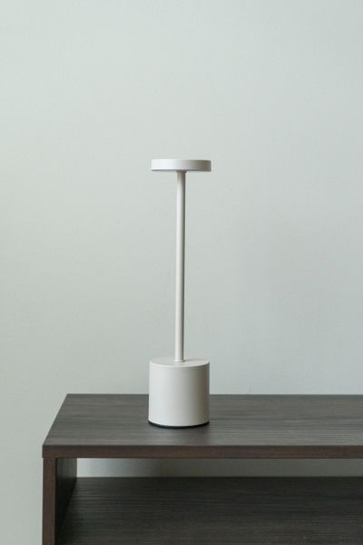 Hovedbilde Oppladbar Bordlampe 34cm Beige