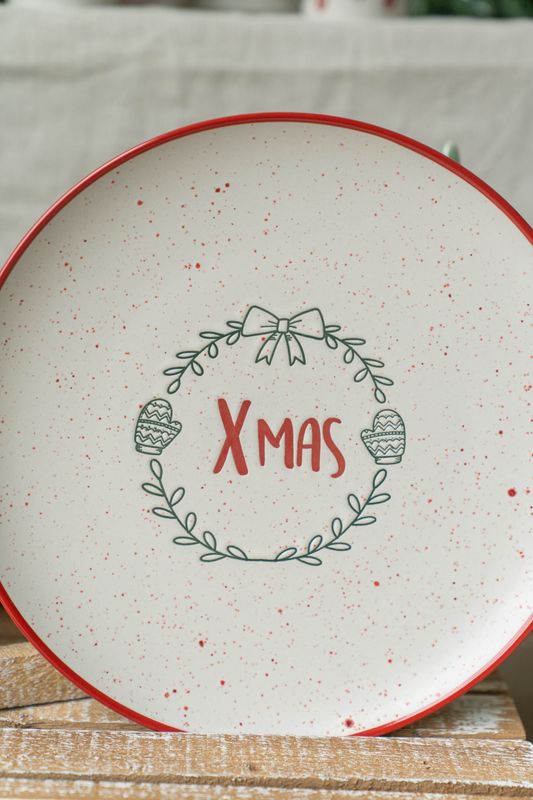 Julehilsen Tallerken 26,5cm - Xmas