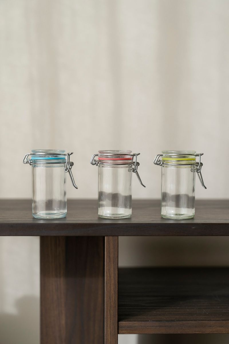 Glasskrukke 80ml - Blå