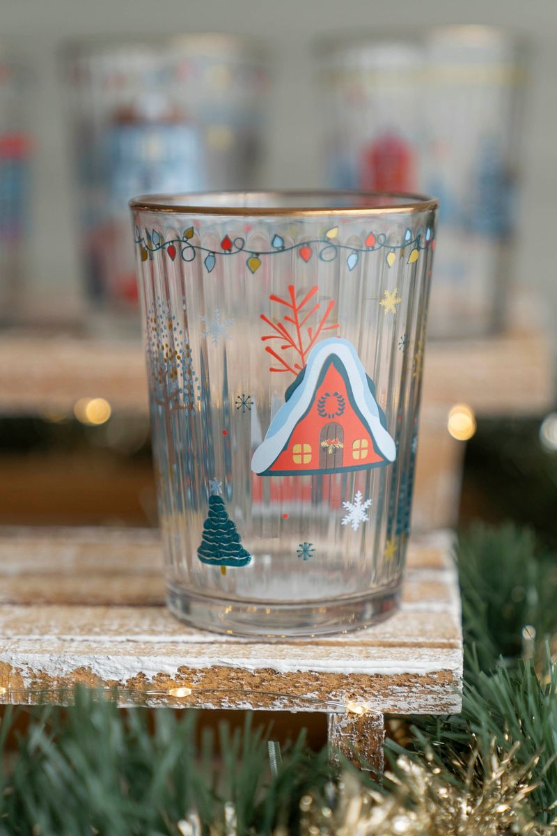 Vannglass 500ml - Rødt Hus