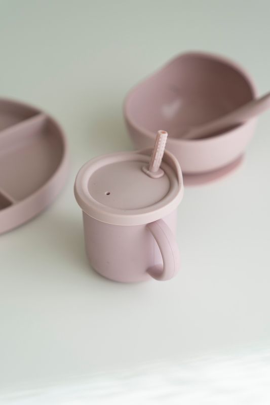 Silikonkopp m/lokk - Rosa