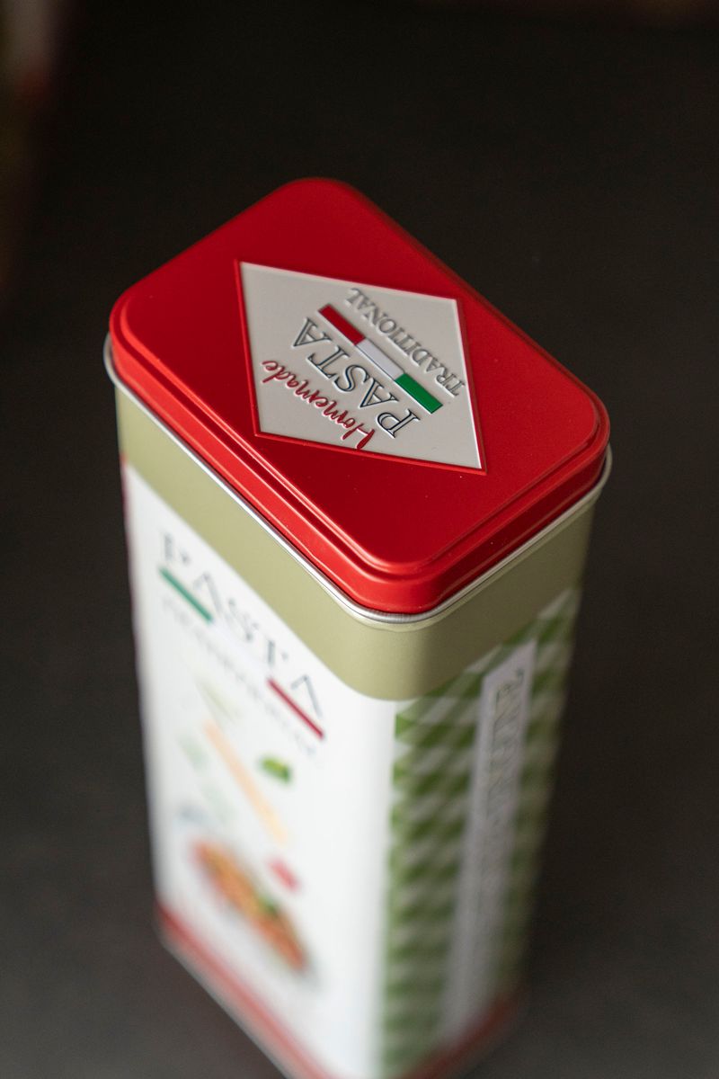 Milano Oppbevaringsboks  Pasta – 9,5×7,5×H19,5cm – Rød