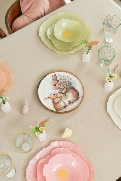 Hovedbilde Vårsprett serveringsbrett – Ø22×H2,5 cm ...