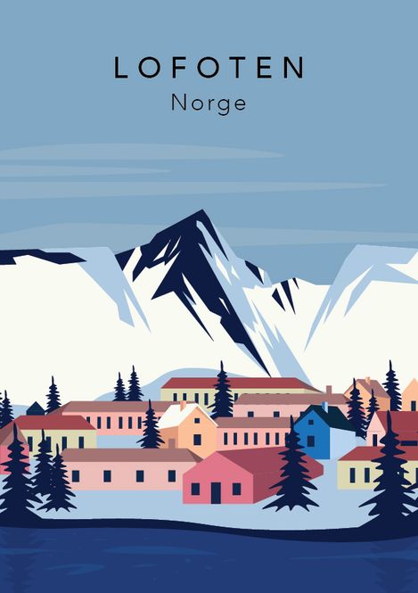 Hovedbilde Poster - Abstrakt Lofoten