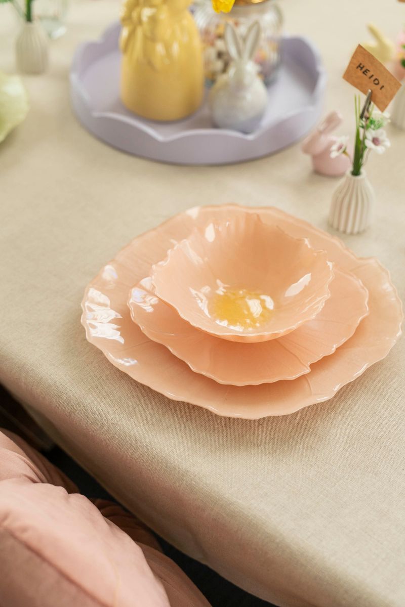 Valmue Tallerken 21cm - Fersken