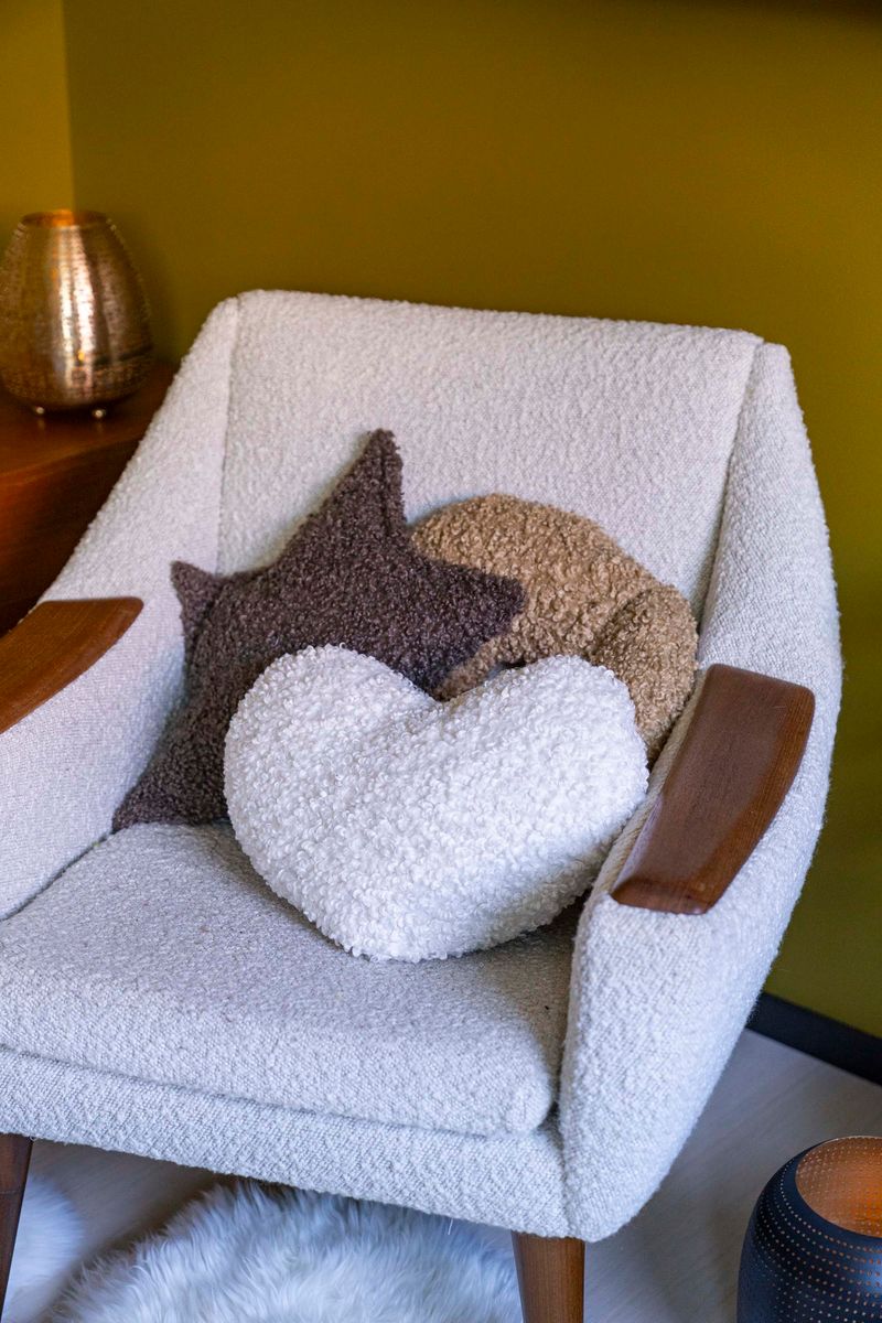 Pute Stjerne 43x30cm - Beige