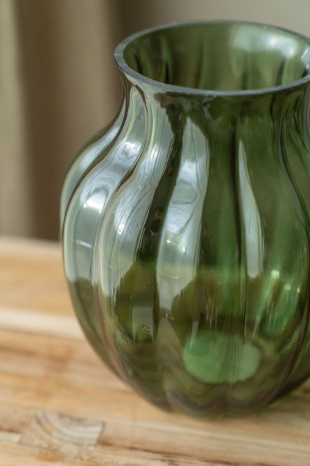 Hovedbilde Vase glass 20cm Grønn