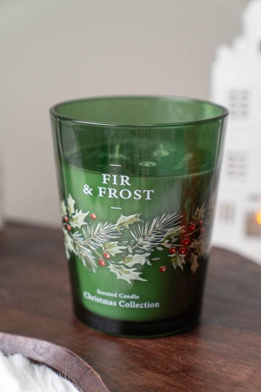 Duftlys 16cm - Fir & Frost