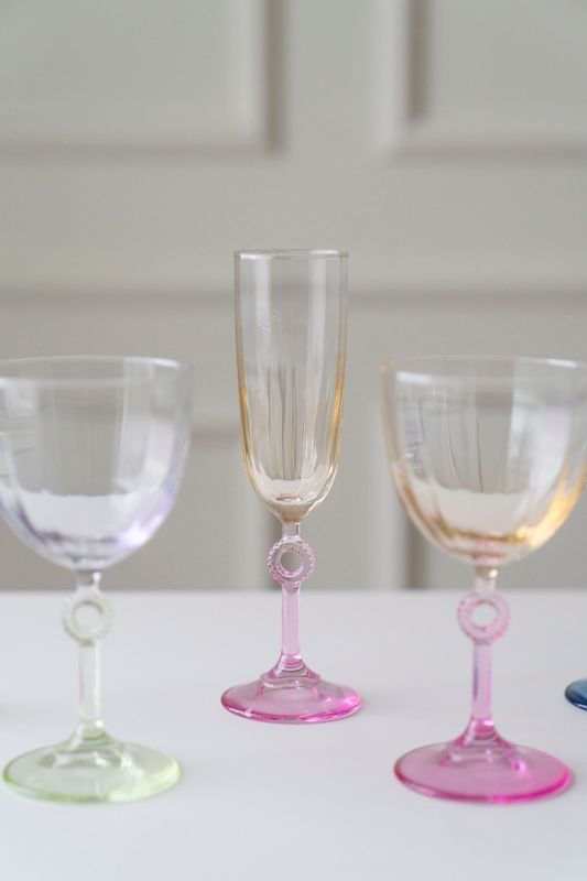 Champagneglass Sirkel 150ml - Rosa