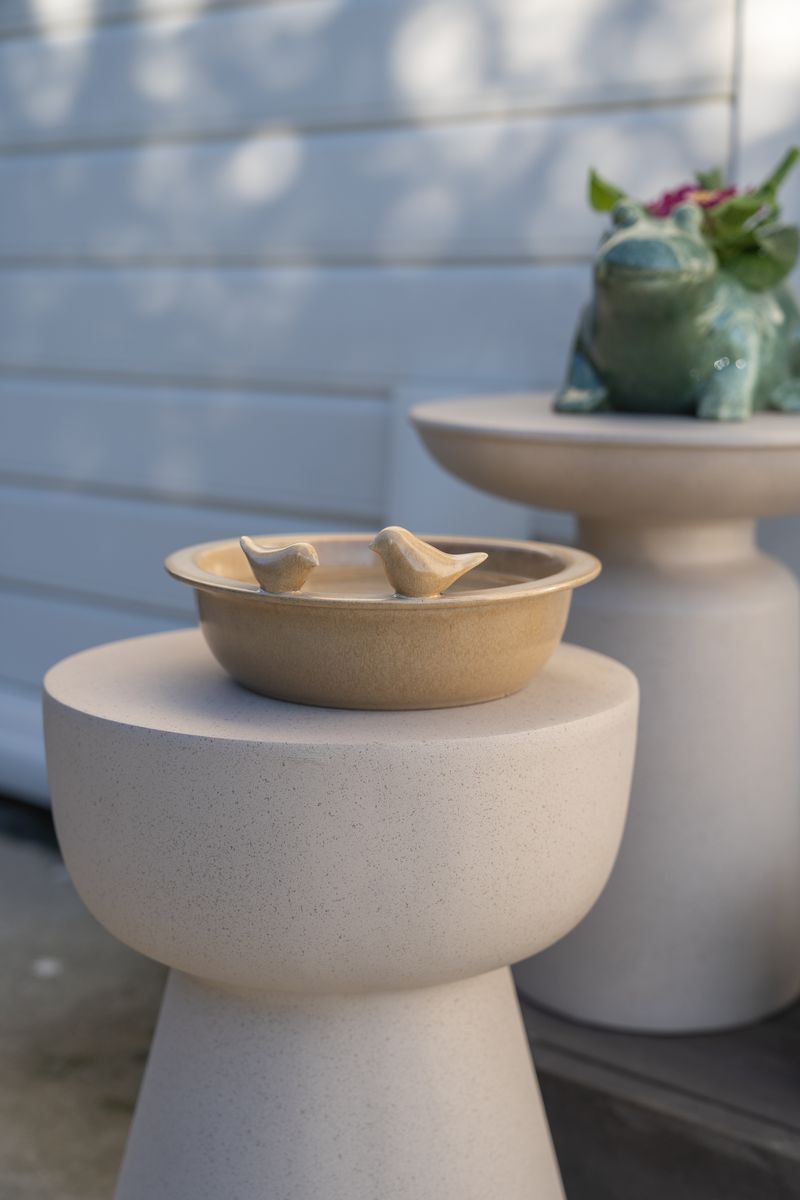 Fuglebad 24cm - Oker 
