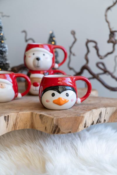 Hovedbilde Xmas Kopp 8cm - Pingvin