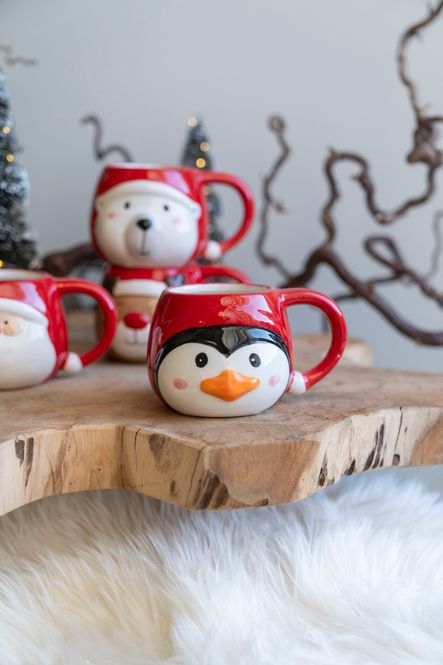 Hovedbilde Xmas Kopp 8cm - Pingvin
