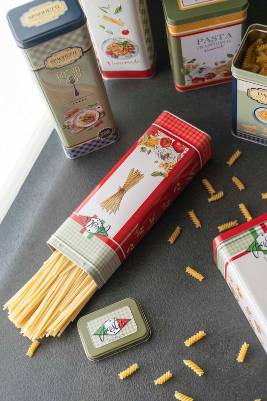 Milano Oppbevaringsboks Pasta – 9,5×7,5×H19,5cm – Grønn