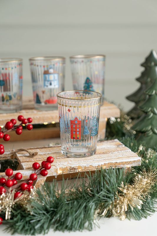 Vannglass 500ml - Rød Leilighet
