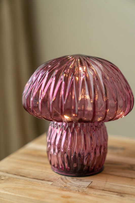 Glassopp LED 15cm - Rosa